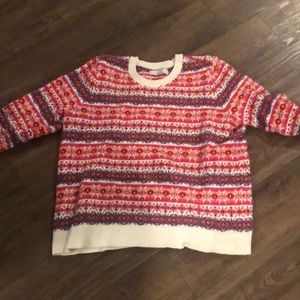 Loft multi color sweater (thick)
